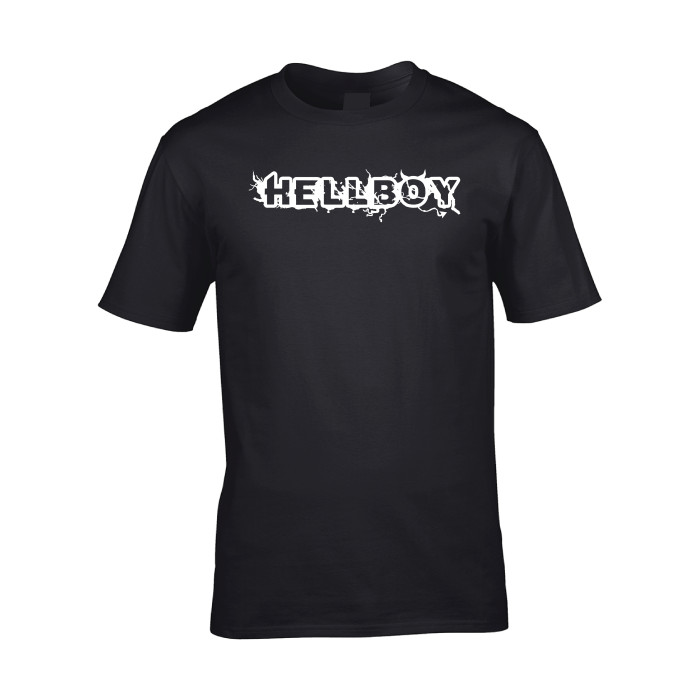 DJ Hellboy T-shirt logo at the front | black