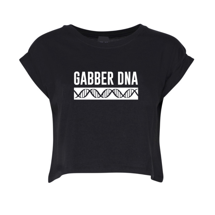 Hard-Wear Ladies Croptop DNA | black