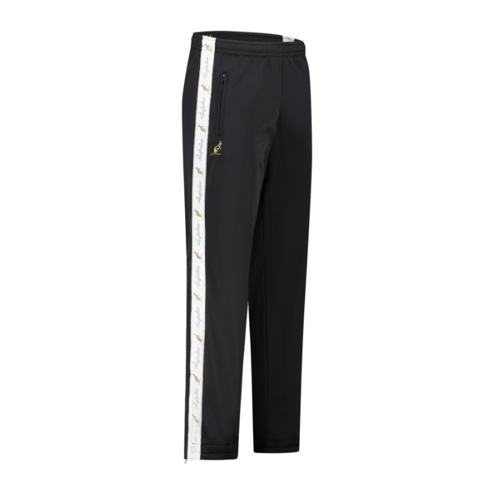 Australian pants with 2 zippers and white piping 2.0 | black