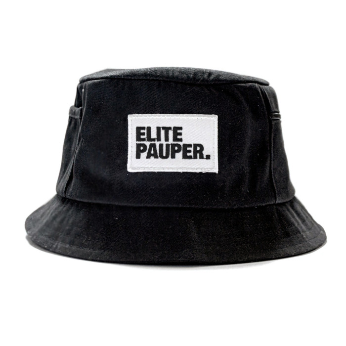 Elitepauper bucket hat logo | black