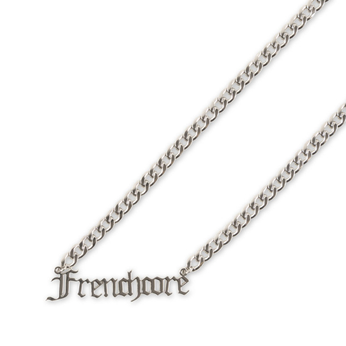 Frenchcore ketting logo 65 CM | zilver