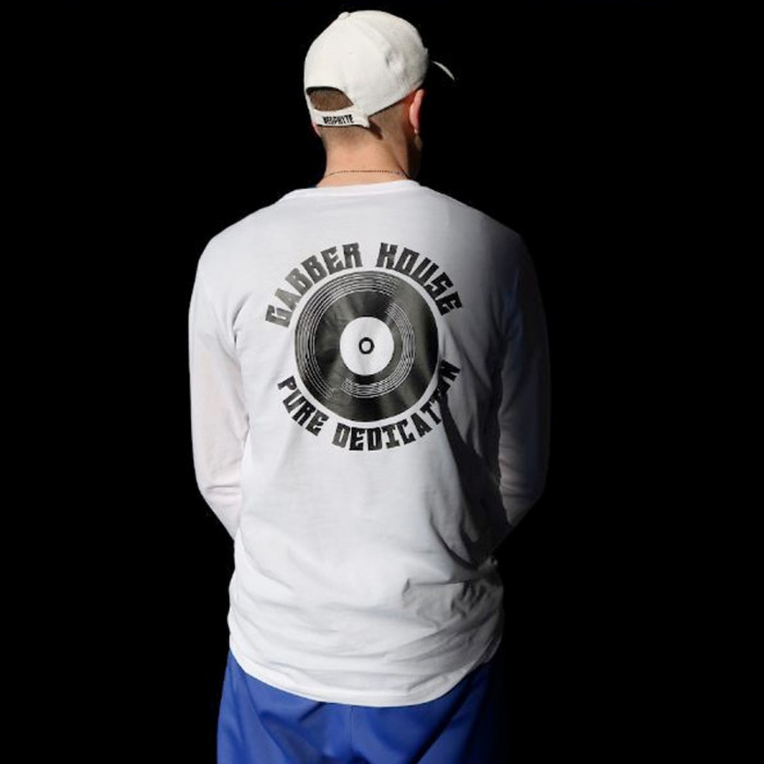 Gabba Clique longsleeve Gabber house | white