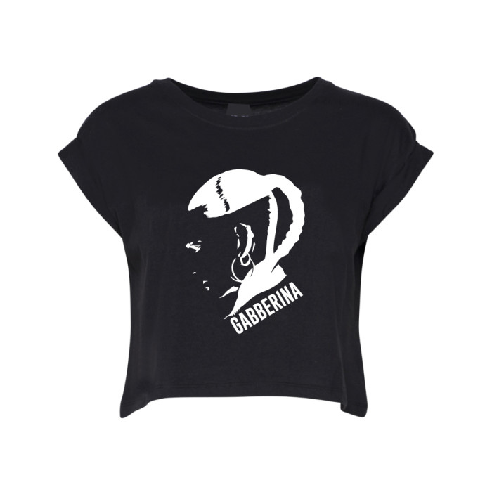 Hard-Wear Ladies Croptop Gabberina | black