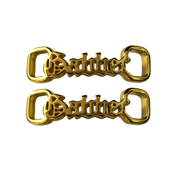 100% Hardcore Shoe Lacelocks Gabber Gold [Set of 2]