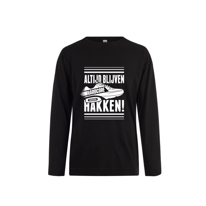 Hard-Wear Longsleeve ALTIJD BLIJVEN HAKKEN! | black
