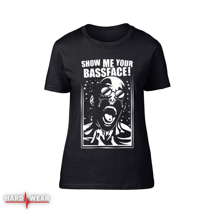 Hard-Wear originals dames t-shirt | show me your bassface!