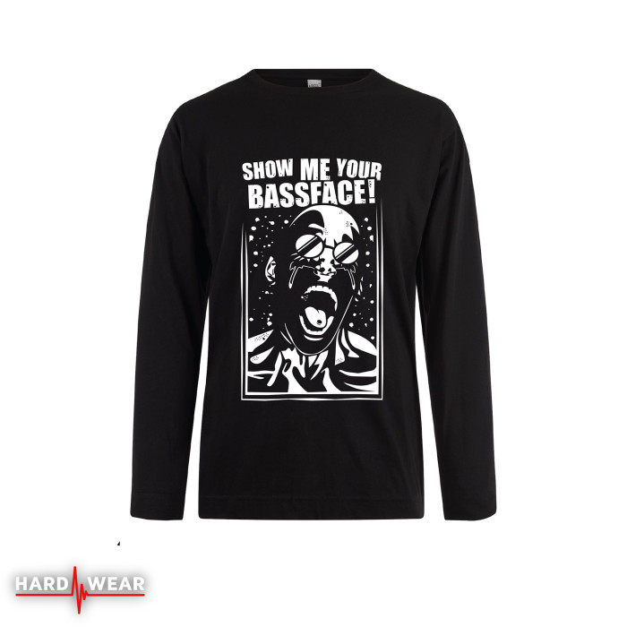 Hard-Wear Longsleeve Show Me Your Bassface! | black