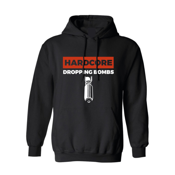 Hard-Wear Hooded Sweater Hardcore Dropping Bombs | black