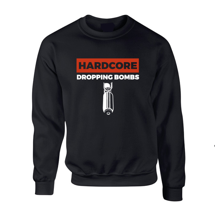 Hard-Wear Sweater Hardcore Dropping Bombs | black