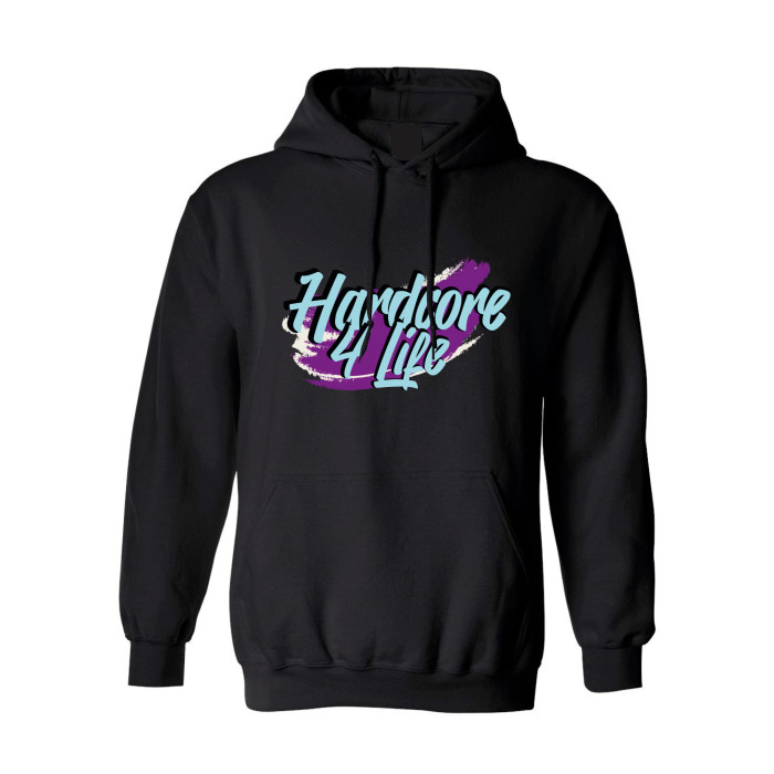 Hard-Wear x Graffiti Hooded Sweater Hardcore 4 Life | zwart