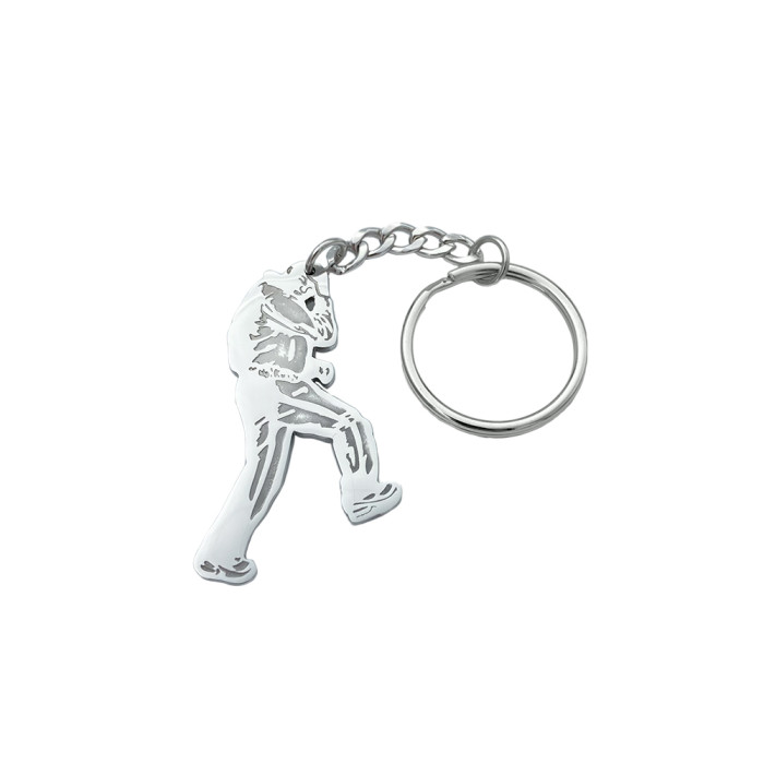 100% Hardcore Keychain HAKKENDE GABBER | Silver