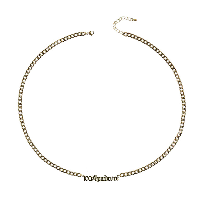  100% Hardcore necklace 100% Hardcore 65 CM | Gold 