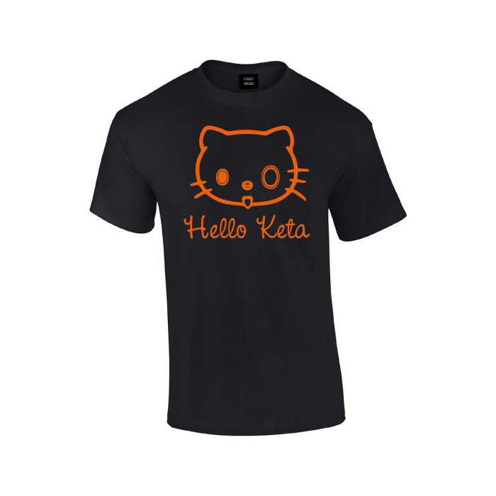 Hard-Wear T-shirt Hello Keta | black - orange