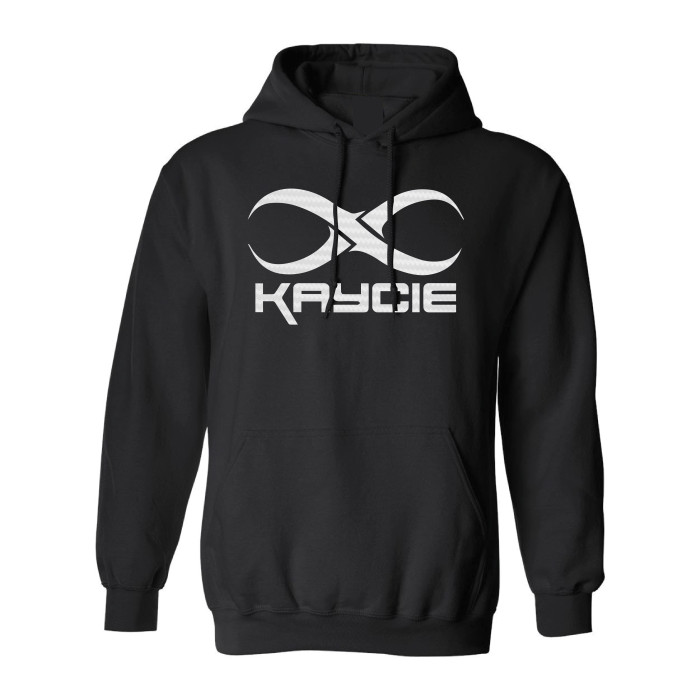 DJ Kaycie hooded sweater logo | black