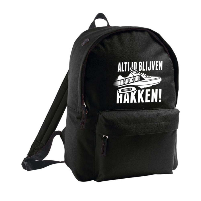 Hard-Wear backpack Altijd blijven hakken!