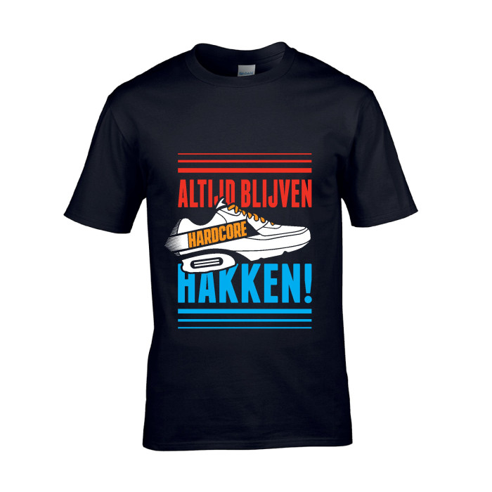 Hard-Wear T-shirt Altijd blijven hakken! X Holland editie | zwart