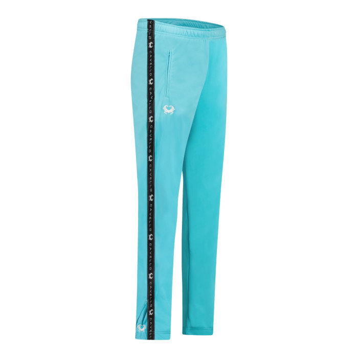 Cavello Trousers with black piping | cyan
