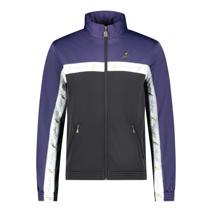 Australian duo jacket white breasted 2.0 | black - cosmo blue