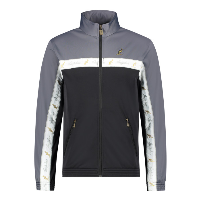 Australian duo jacket white breasted 2.0 | black - gray