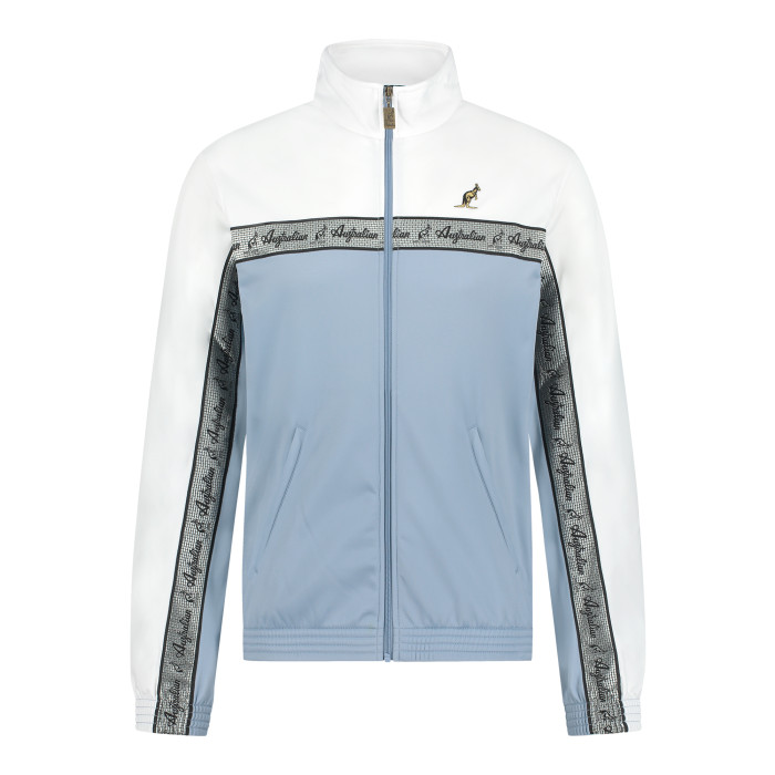 Australian duo jacket silver breasted 3.0 | light denim - white