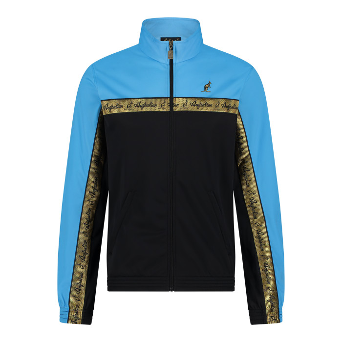 Australian duo jacket gold breasted 3.0 | black - smurf blue