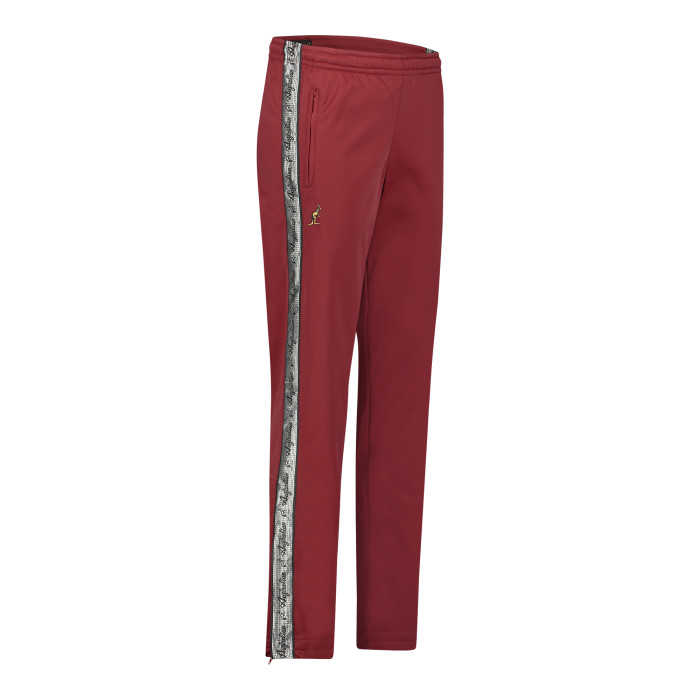 Australian pants with 2 zippers and silver piping 2.0 | bordeaux red 
