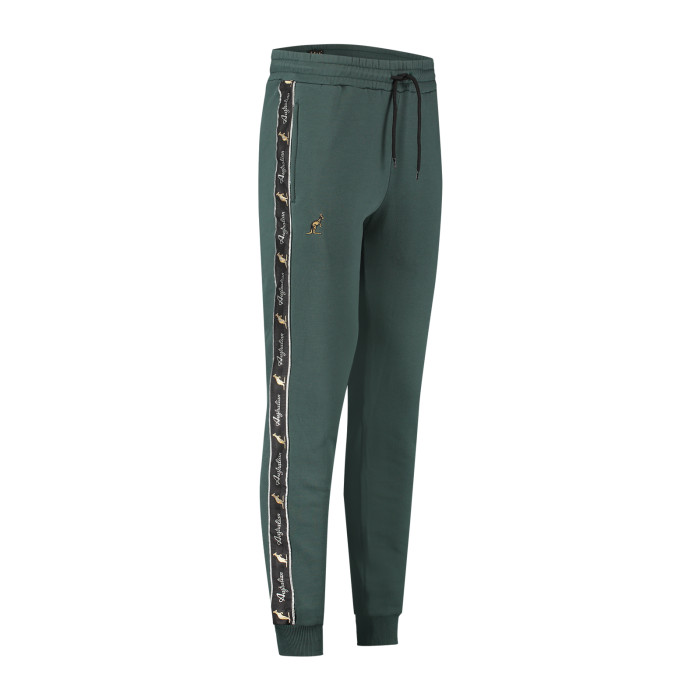 Australian pants cotton with two zippers and black piping 2.0 | woods green
