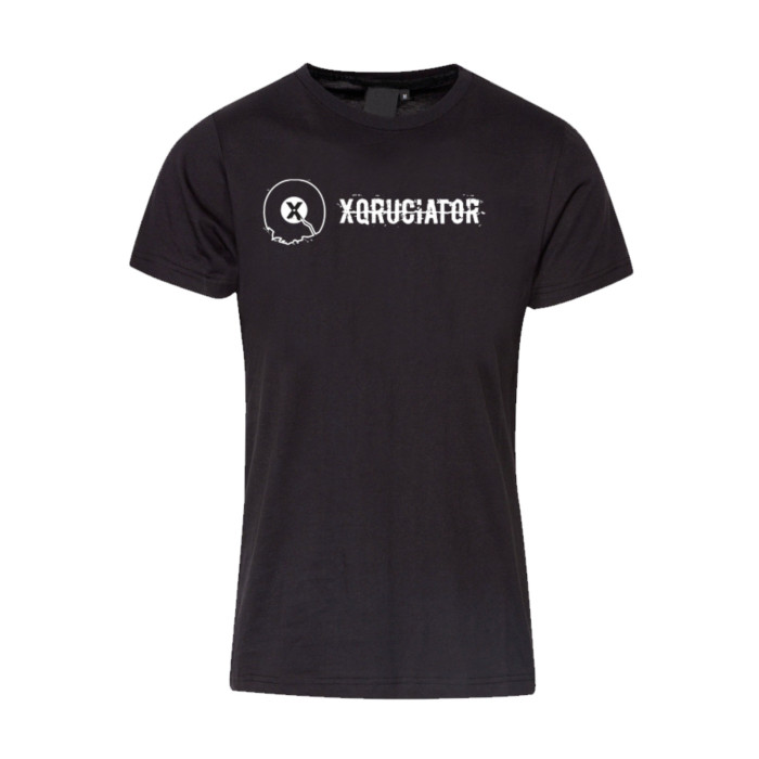 Xqruciator vertical back logo | black