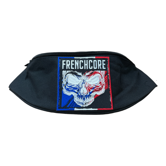 Frenchcore hip bag with embroidery skull