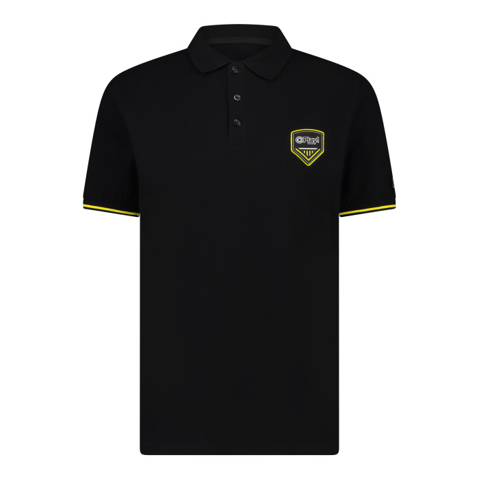 Play! Events polo met geel logo | zwart