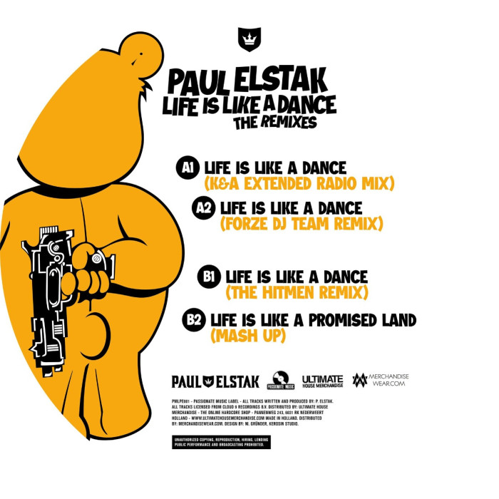 DJ Paul Elstak – Life Is Like A Dance (The Remixes) Vinyl