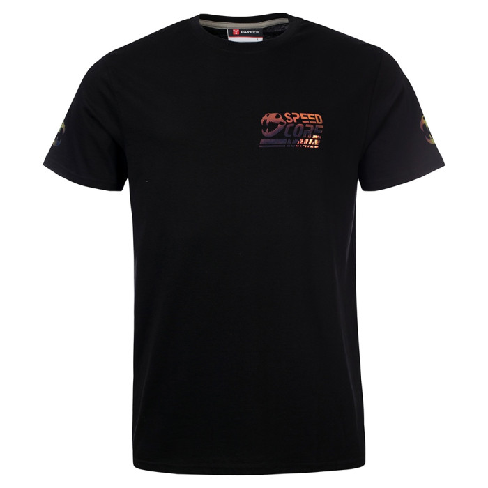 Speedcore Italia T-shirt reflective logos | black