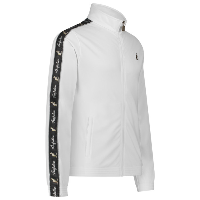 Australian slim fit jacket black piping + big logo 3.0 | white