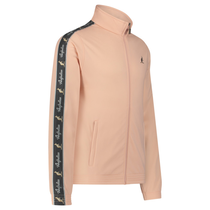 Australian slim fit jacket black piping + big logo 3.0 | apricot