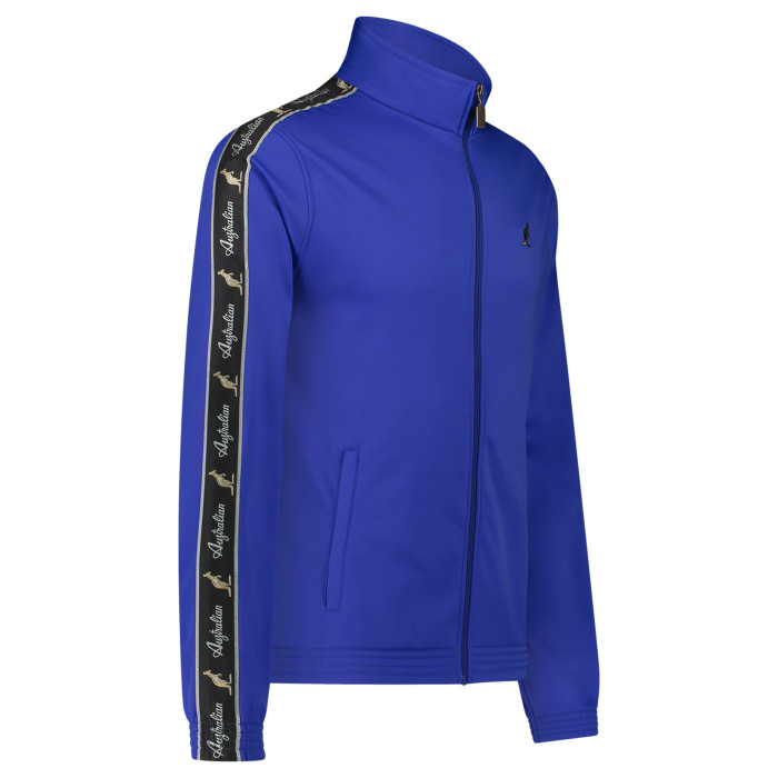 Australian slim fit jacket black piping + big logo 3.0 | ita blue