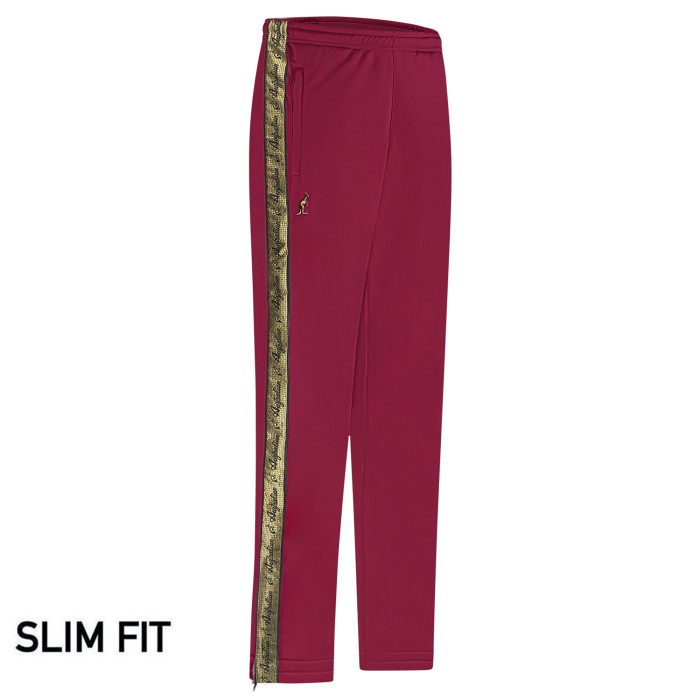 Australian Slim Fit Pants with 2 Zippers and Gold Piping 3.0 | Anemone