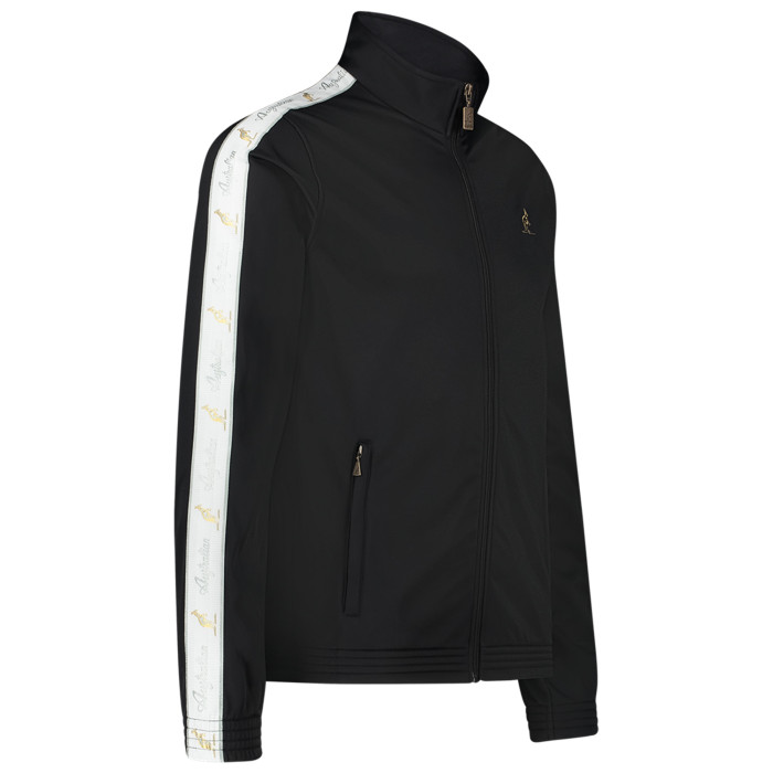 Australian slim fit jacket white piping + big logo 3.0 | black