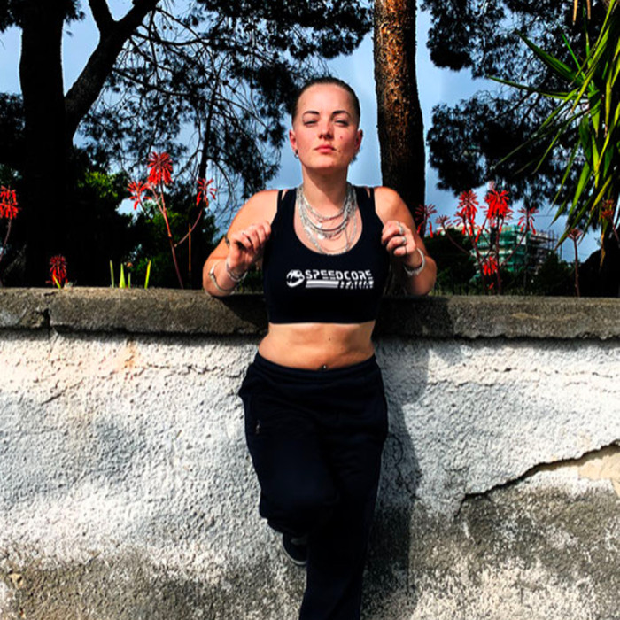 Speedcore Italia sportstop logo | black