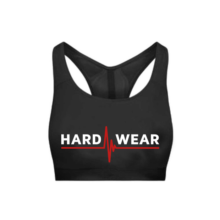 Hard-Wear sporttop logo | black