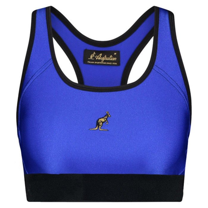 Australian women's glossy sports top | ita blue