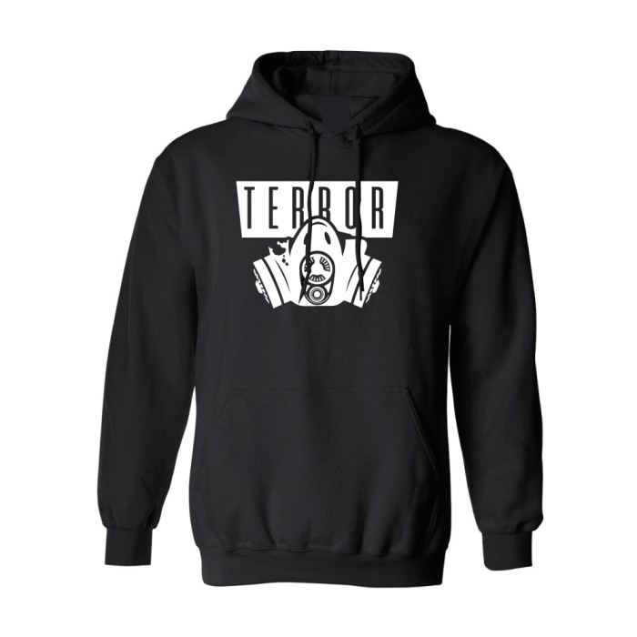 Hard-Wear Hooded Sweater Terror Gas Mask | black