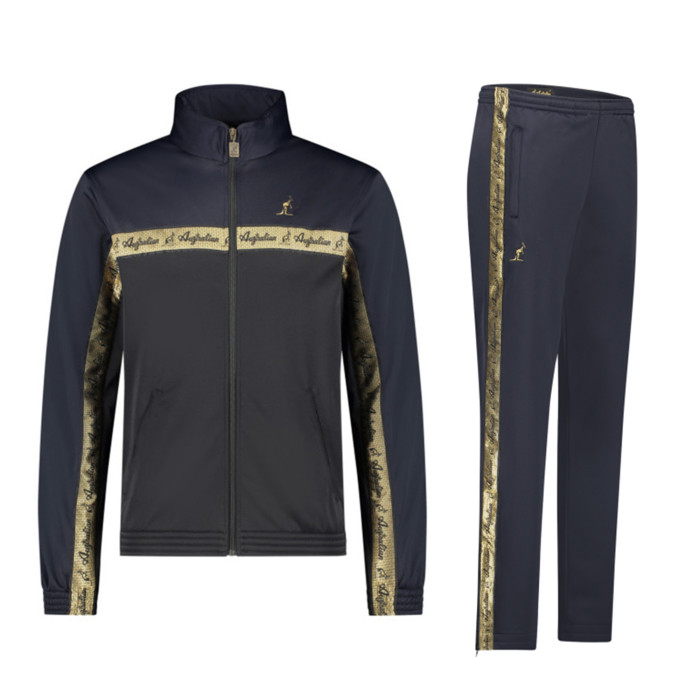 Australian tracksuit gold piping 3.0 | black - navy