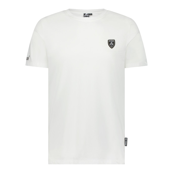 Multigroove white t-shirt with embroidered logo