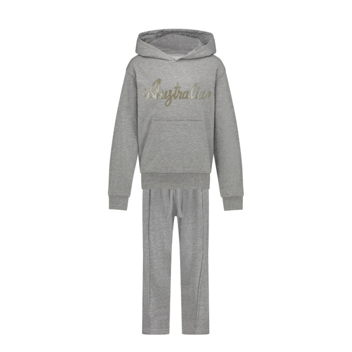 Australian kids tracksuit wide leg | melange grey