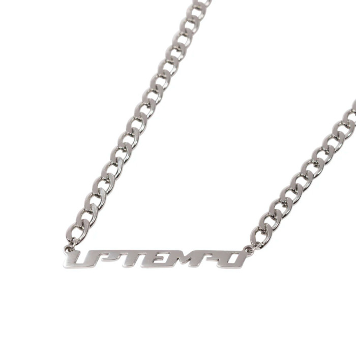 Uptempo ketting logo 65 CM | zilver