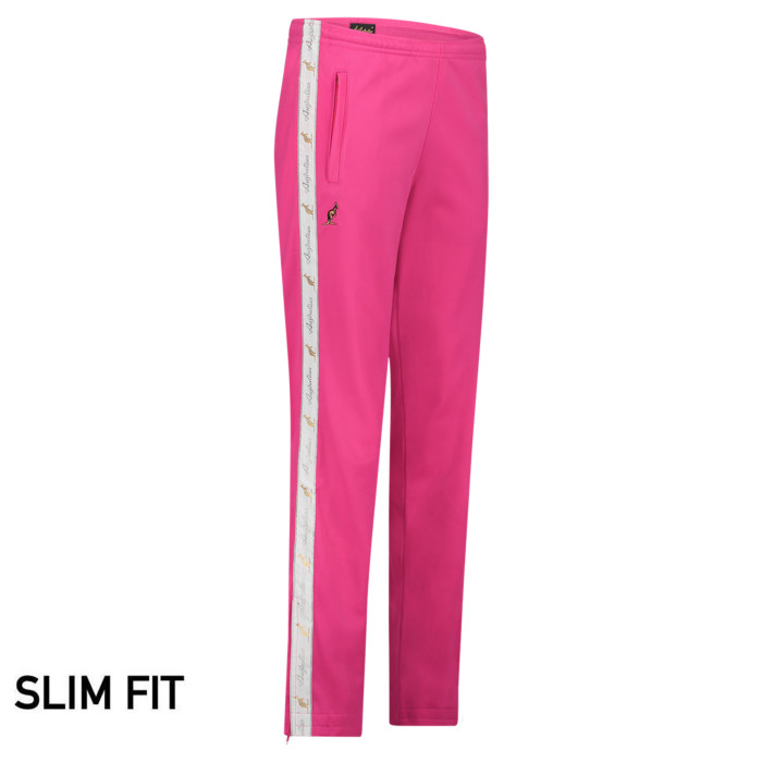 Australian pants slim fit with 2 zippers and white piping 3.0 | pink