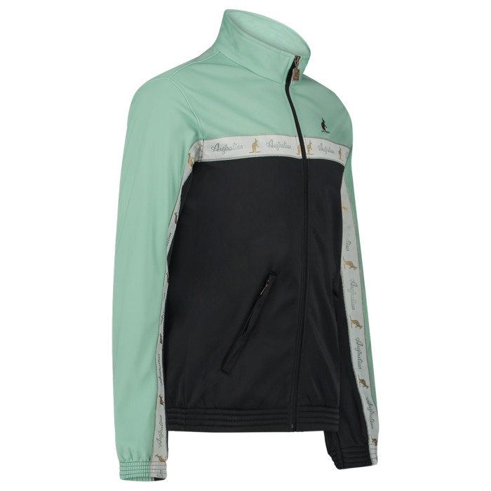 Australian duo jacket white breasted 3.0 | black - gossamer green