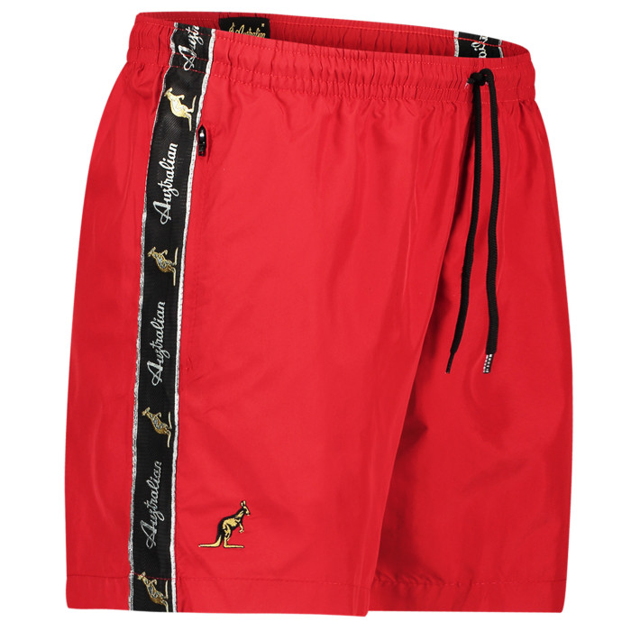 Australian swim trunks with black trim | Red