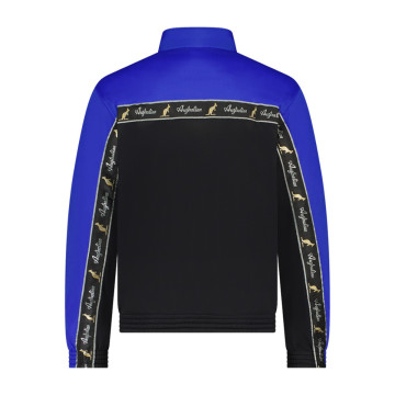 Australian duo jacket black chest piping 2.0 | ita blue - black