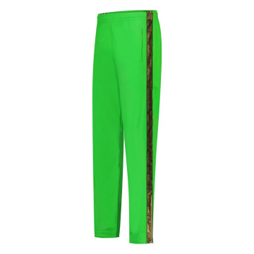 Australian pants with 2 zippers and gold piping 2.0 | kawasaki green